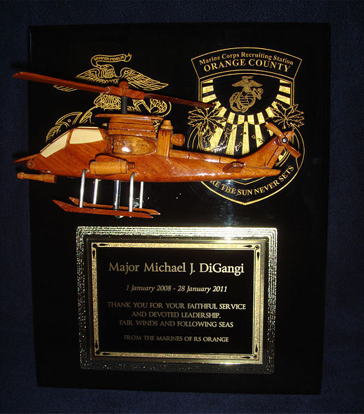 Helicopter Award Plaque